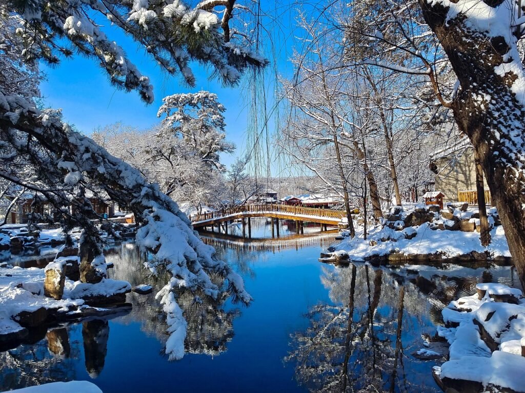 bridge, nature, winter, season, snow, outdoors, travel, exploration, chengde, chengde, chengde, chengde, chengde, chengde